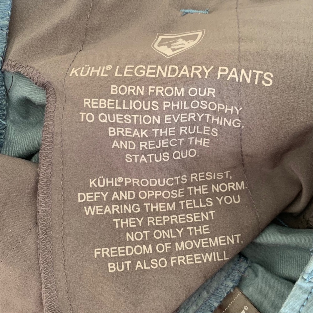 Kuhl Hiking Pants Women 4 Short Teal Blue Articulated Knee Gorpcore Outdoor - Picture 13 of 14